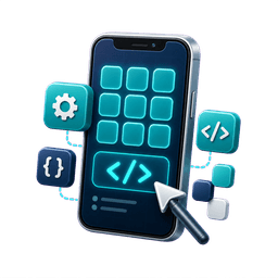 Mobile app development icon