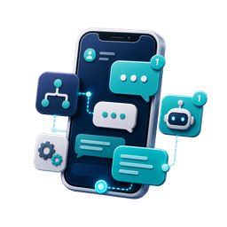 Business messaging API icon